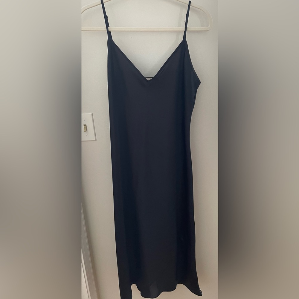 Aritzia Wilfred Satin Midi Slip Dress